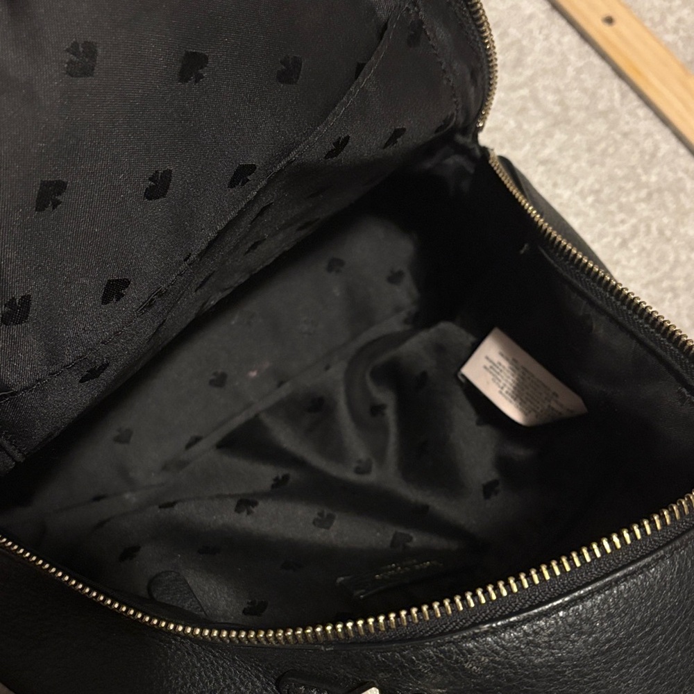 Kate Spade Black Textured Backpack - Picture 7 of 9